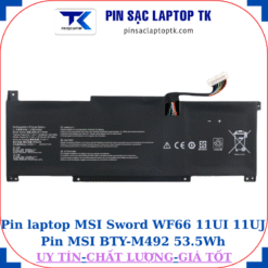 Pin laptop MSI Sword WF66 11UI 11UJ Pin MSI BTY-M492 53.5Wh