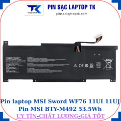 Pin laptop MSI Sword WF76 11UI 11UJ Pin MSI BTY-M492 53.5Wh