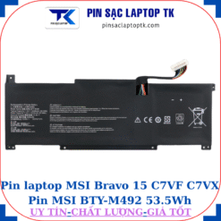 Pin laptop MSI Bravo 15 C7VF C7VX Pin MSI BTY-M492 53.5Wh