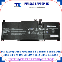 Pin laptop MSI Modern 14 11SBU 11SBL Pin MSI BTY-M493 39.3Wh BTY-M49 53.8Wh
