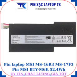 Pin laptop MSI MS-16R3 MS-17F3 Pin MSI BTY-M6K 52.4Wh