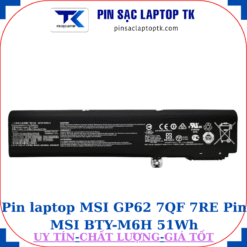Pin laptop MSI GP62 7QF 7RE Pin MSI BTY-M6H 51Wh