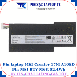 Pin laptop MSI Creator 17M A10SD Pin MSI BTY-M6K 52.4Wh