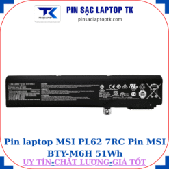Pin laptop MSI PL62 7RC Pin MSI BTY-M6H 51Wh