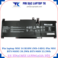 Pin laptop MSI Modern 14 B10M (MS-14D1) Pin MSI BTY-M493 39.3Wh BTY-M49 53.8Wh