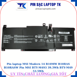 Pin laptop MSI Modern 14 B10MW B10RAS B10RASW Pin MSI BTY-M493 39.3Wh BTY-M49 53.8Wh