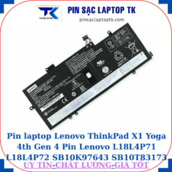 Pin laptop Lenovo ThinkPad X1 Yoga 4th Gen 4 Pin Lenovo L18L4P71 L18L4P72 SB10K97643 SB10T83173