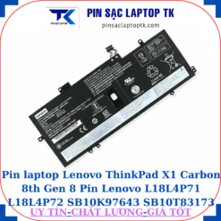 Pin laptop Lenovo ThinkPad X1 Carbon 8th Gen 8 Pin Lenovo L18L4P71 L18L4P72 SB10K97643 SB10T83173