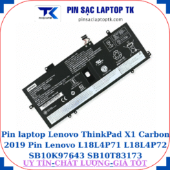 Pin laptop Lenovo ThinkPad X1 Carbon 2019 Pin Lenovo L18L4P71 L18L4P72 SB10K97643 SB10T83173