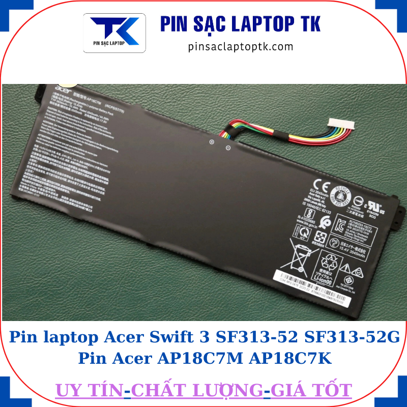 Pin laptop Acer Swift 3 SF313-52 SF313-52G Pin Acer AP18C7M AP18C7K